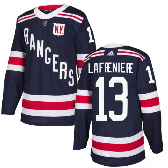 Men's New York Rangers #13 Alexis Lafrenière Navy Winter Classic Home Stitched Jersey